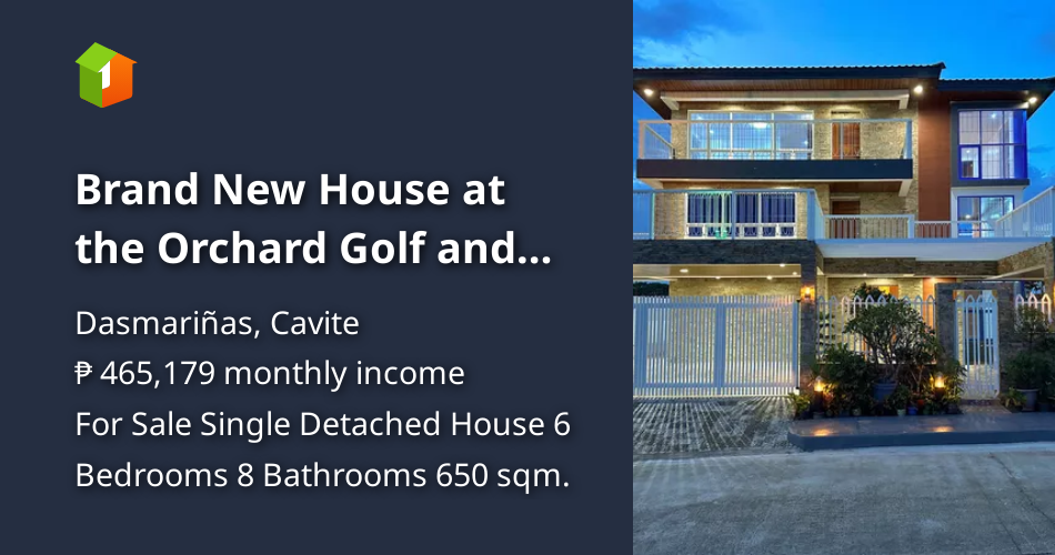 Brand New House at the Orchard Golf and Country Club Dasmarinas Cavite [House and Lot 🏘️