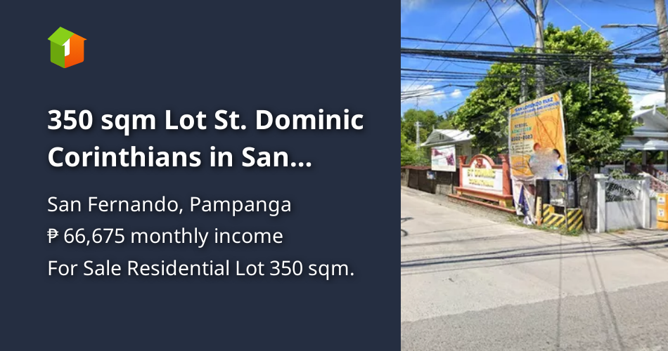 350 sqm Lot St. Dominic Corinthians in San Fernando Pampanga [Lot 🚜