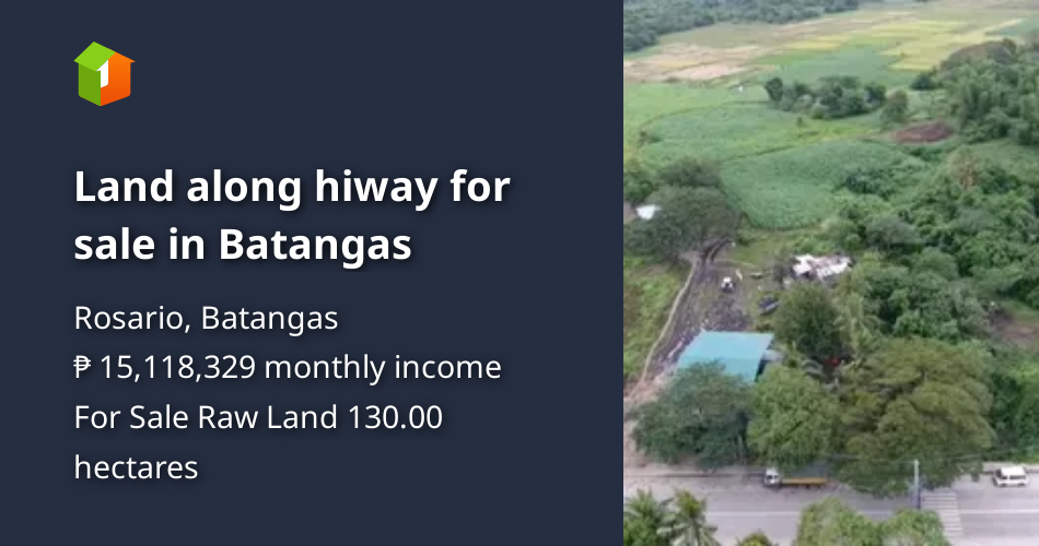 Land along hiway for sale in Batangas [Lot 🚜] (July 2022) in Rosario