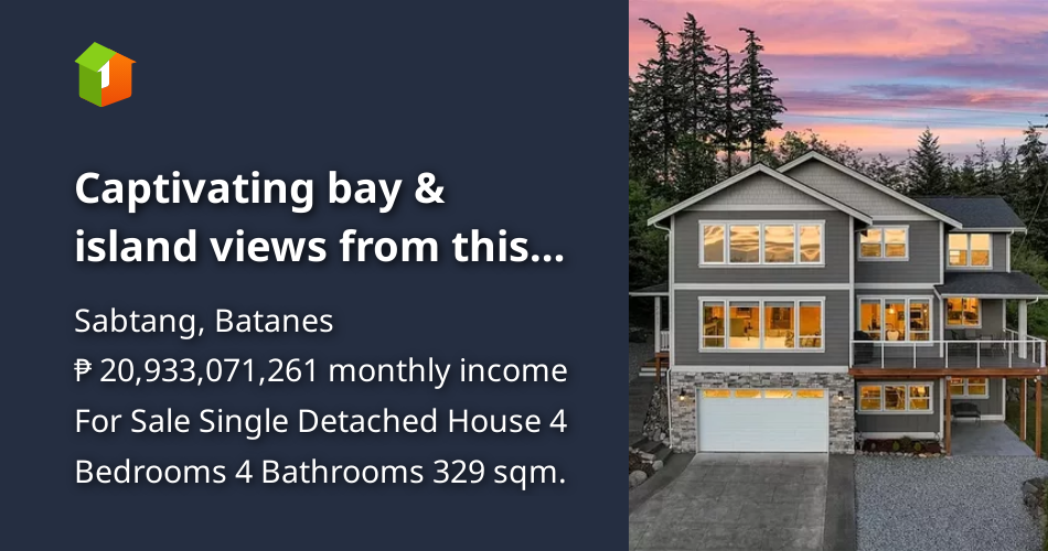 Captivating bay & island views from this 2016built Samish Hill [House
