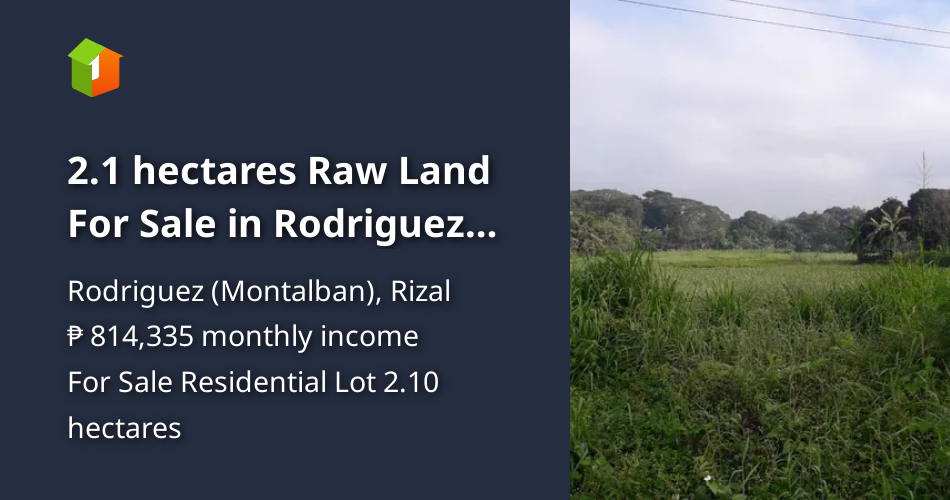 2.1 hectares Raw Land For Sale in Rodriguez Burgos (Montalban) Rizal