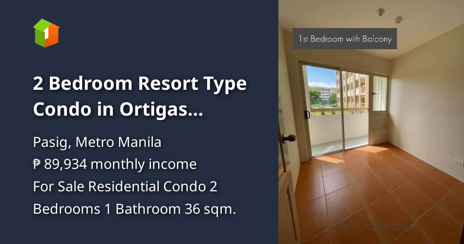 2 Bedroom Resort Type Condo in Ortigas Avenue [Condo 🏙️] (September