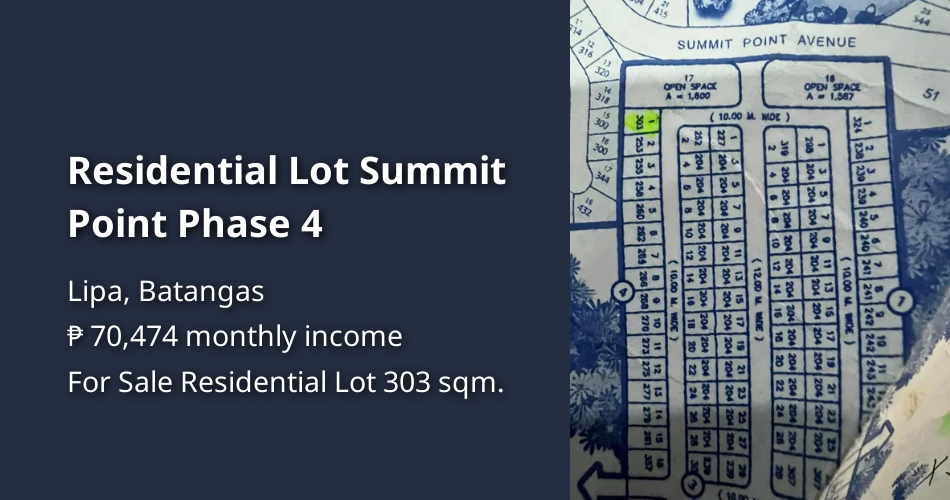 Residential Lot Summit Point Phase 4 [Lots 🚜] (July 2024) in Lipa ...