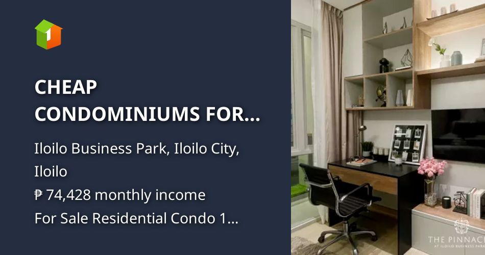 CHEAP CONDOMINIUMS FOR SALE ILOILO CITY STUDIO with Balcony [Condo 🏙️