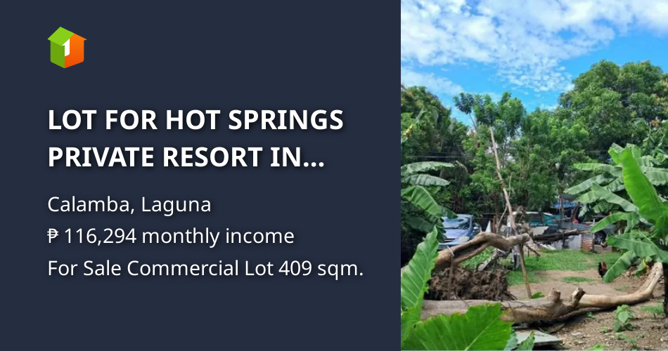 LOT FOR HOT SPRINGS PRIVATE RESORT IN GREAT AREA [Lots 🚜] (October 2025 ...