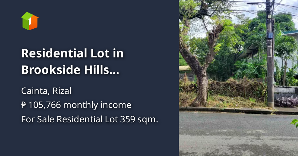 Residential Lot in Brookside Hills Subdivision, Cainta, for Sale [Lot 🚜