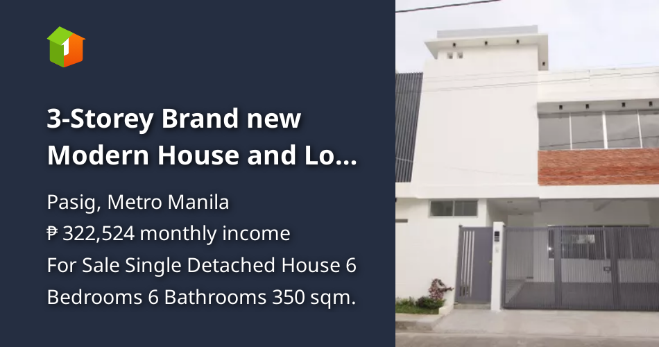 3Storey Brand new Modern House and Lot for Sale in Greenwoods Pasig [Houses and Lots 🏘️