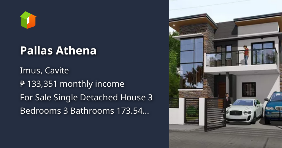 Pallas Athena [House and Lot 🏘️] (January 2023) in Imus, Cavite for sale
