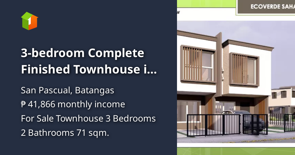 3bedroom Complete Finished Townhouse in San Pascual Batangas [House