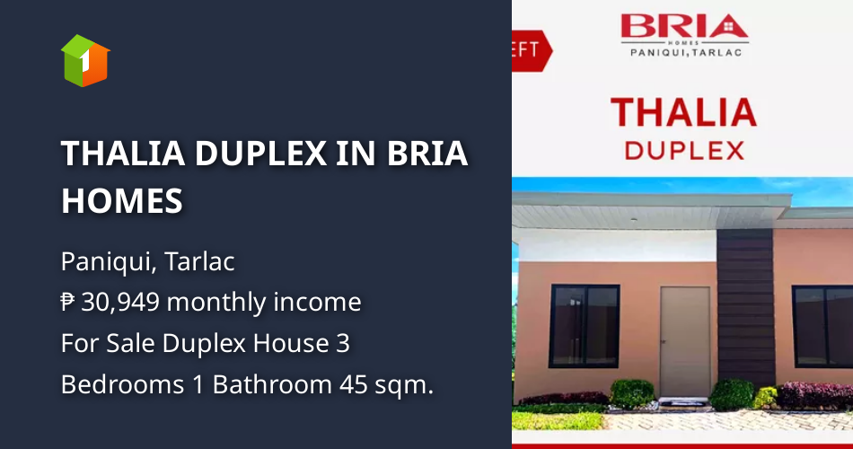 THALIA DUPLEX IN BRIA HOMES [House and Lot 🏘️] (February 2022) in