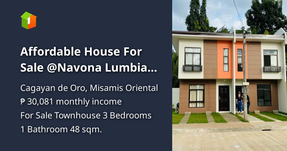 Affordable House For Sale Navona Lumbia Uptown Cagayan de Oro [House