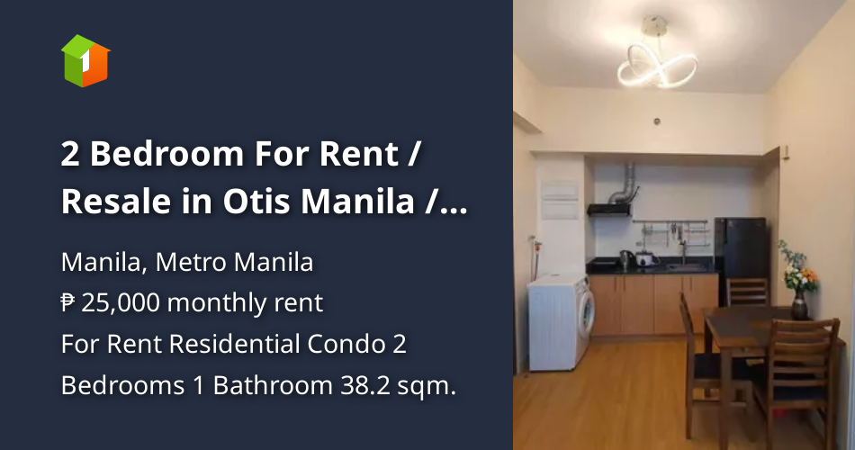 2 Bedroom For Rent / Resale in Otis Manila / Peninsula Garden Midtown