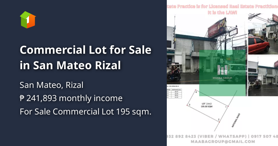 Commercial Lot for Sale in San Mateo Rizal [Lot 🚜] (December 2021) in