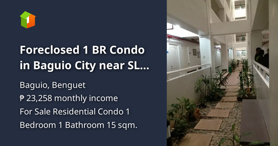 Foreclosed 1 BR Condo in Baguio City near SLU Mary Heights [Condo 🏙️