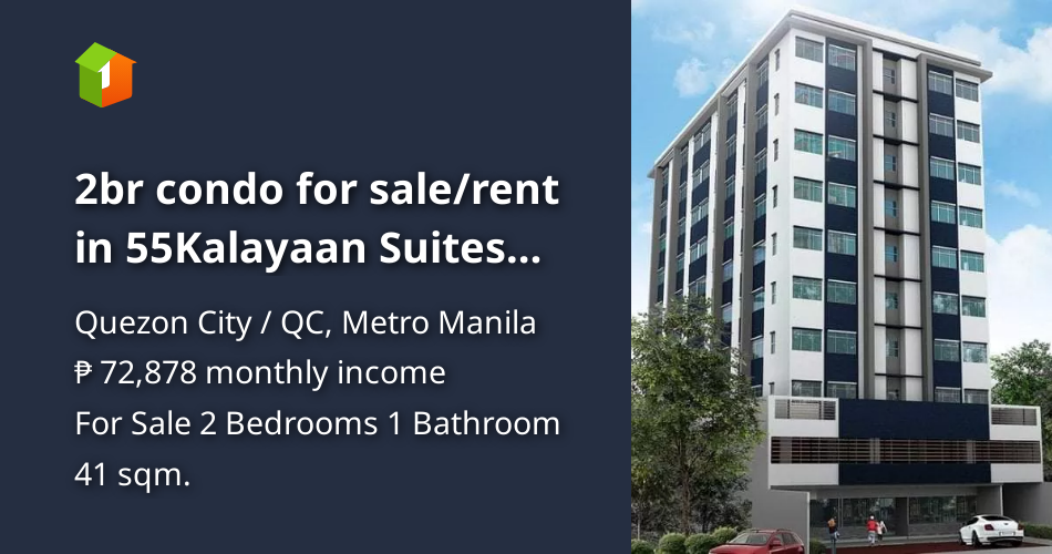 2br condo for sale/rent in 55Kalayaan Suites Brgy PinyahanQC [Condo 🏙️