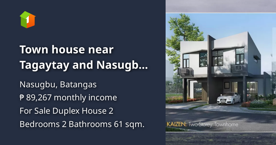 Town house near Tagaytay and Nasugbu Beaches [House and Lot 🏘️] (July