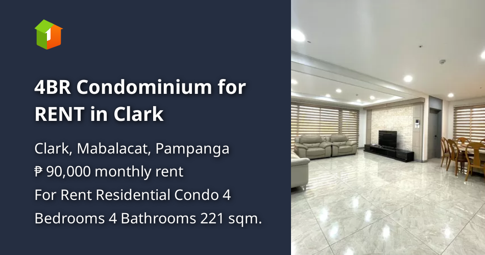 4BR Condominium for RENT in Clark [Condo 🏙️] (March 2022) in Clark