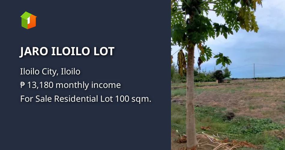 JARO ILOILO LOT [Lot 🚜] (August 2024) in Iloilo City, Iloilo for sale