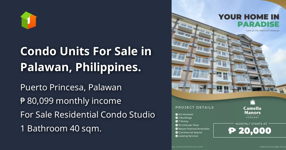 Condo Units For Sale in Palawan, Philippines. [Condo 🏙️] (December 2021