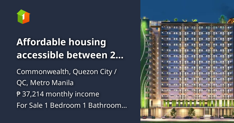 Affordable housing accessible between 2 stations regalado/doña carmen