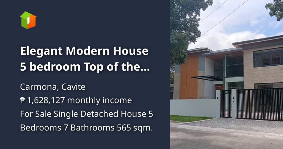Elegant Modern House 5 bedroom Top of the Line [House and Lot 🏘️