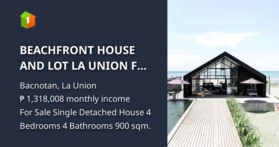 BEACHFRONT HOUSE AND LOT LA UNION FOR SALE [House and Lot 🏘️] (December