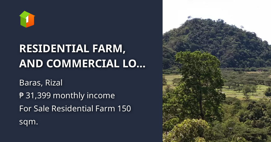 RESIDENTIAL FARM, AND COMMERCIAL LOT IN BARAS RIZAL [Lots 🚜] (February ...