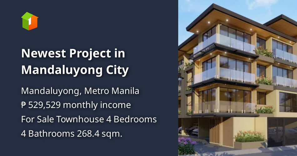 Newest Project in Mandaluyong City [House and Lot 🏘️] (September 2021