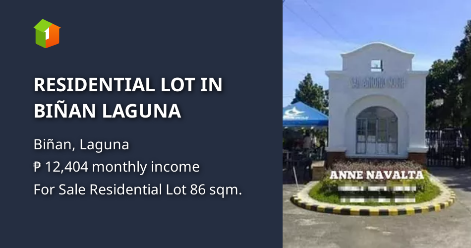RESIDENTIAL LOT IN BIÑAN LAGUNA [Lots 🚜] (April 2024) in Biñan, Laguna for sale