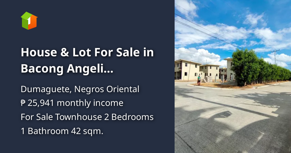 House & Lot For Sale in Bacong Angeli Townhouse [House and Lot 🏘️