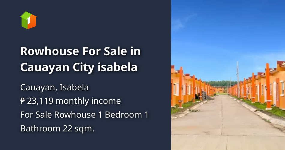 Rowhouse For Sale in Cauayan City isabela [House and Lot 🏘️] (October
