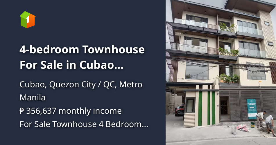 4bedroom Townhouse For Sale in Cubao Quezon City / QC near EDSA [House