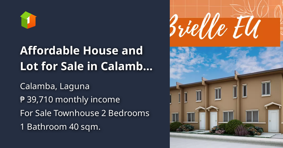 Affordable House and Lot for Sale in Calamba Laguna [House and Lot 🏘️