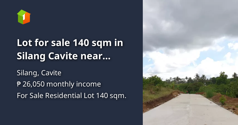 Lot for sale 140 sqm in Silang Cavite near Mings Garden [Lot 🚜] (July