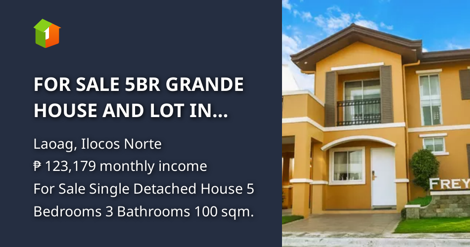 FOR SALE 5BR GRANDE HOUSE AND LOT IN LAOAG ILOCOS NORTE [House and Lot