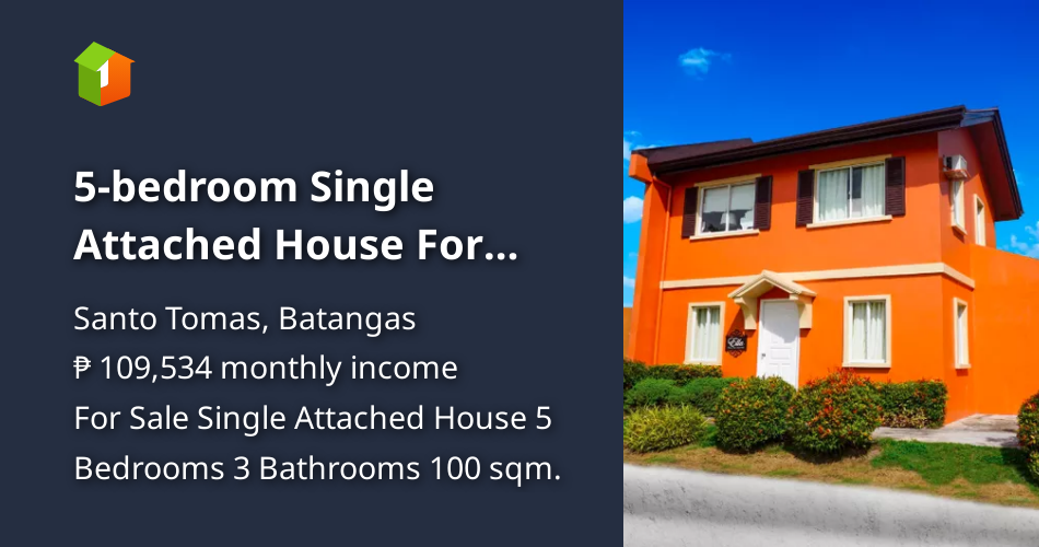 5bedroom Single Attached House For Sale in Santo Tomas Batangas [House and Lot 🏘️] (February