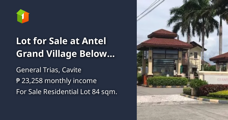 Lot for Sale at Antel Grand Village Below Market Value [Lot 