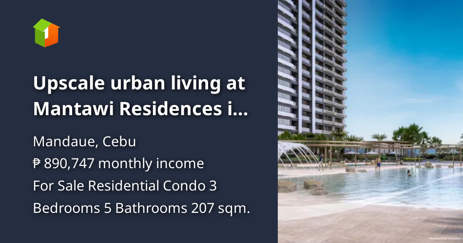 Upscale urban living at Mantawi Residences in Mandaue City [Condos 🏙️ ...