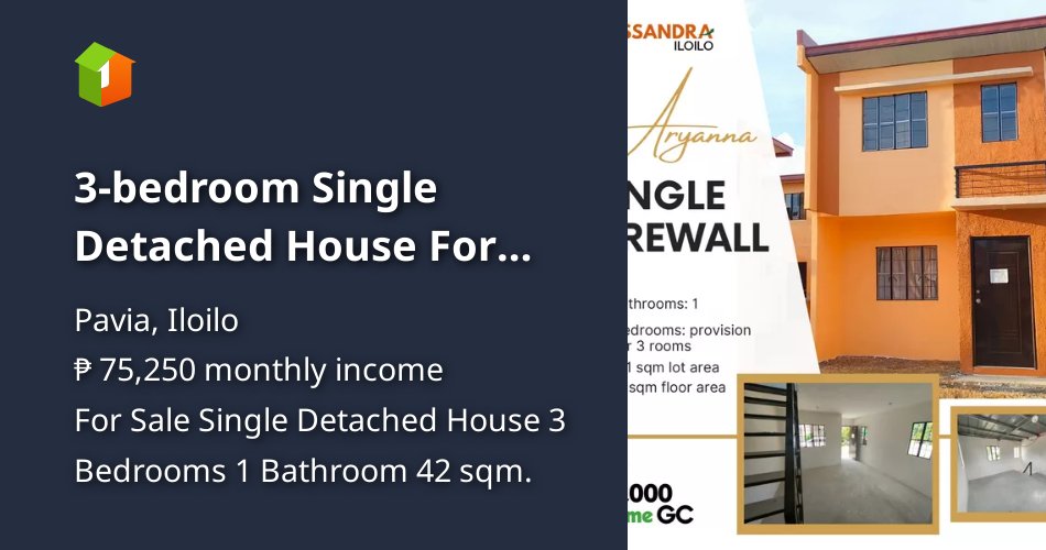 3bedroom Single Detached House For Sale in Pavia Iloilo [House and Lot