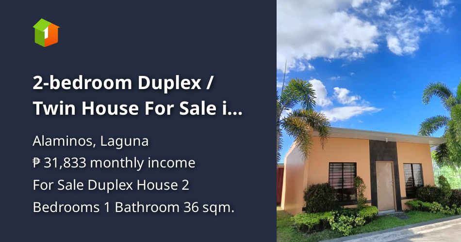 2bedroom Duplex / Twin House For Sale in Alaminos Laguna [House and