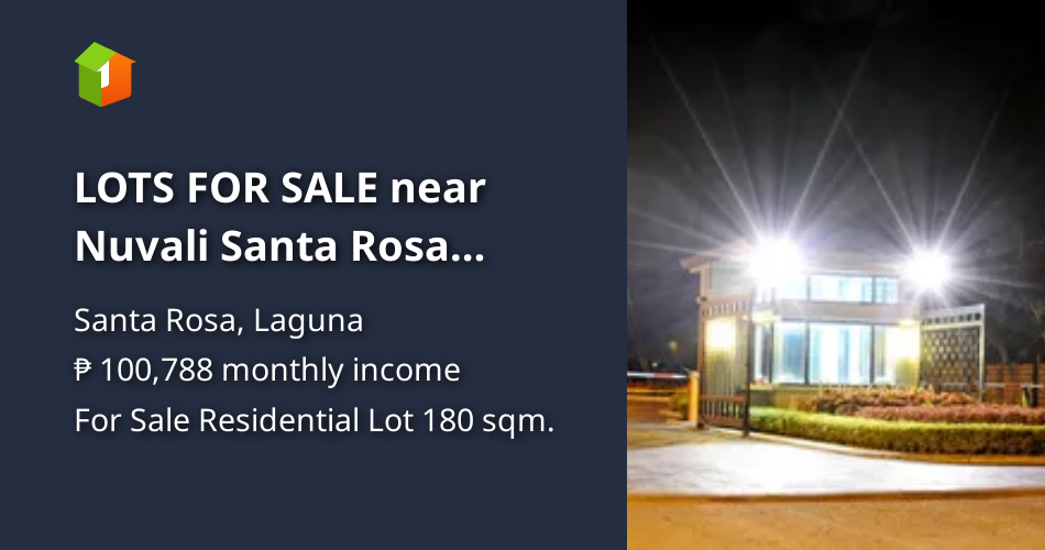 LOTS FOR SALE near Nuvali Santa Rosa Laguna 25k/month Rent to Own! [Lot