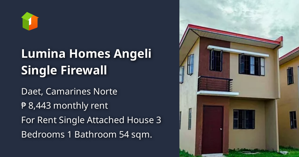 Lumina Homes Angeli Single Firewall [House and Lot 🏘️] (June 2023) in