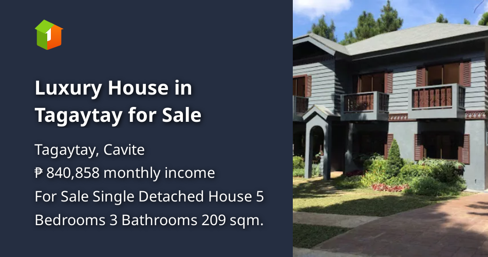 Luxury House in Tagaytay for Sale [House and Lot 🏘️] (August 2021) in