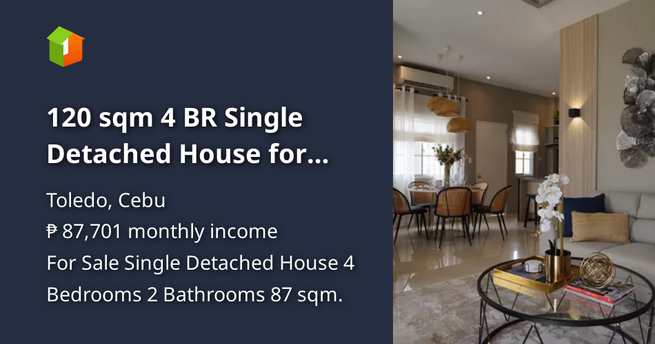 120 sqm 4 BR Single Detached House for sale at Royal Palms in Toledo