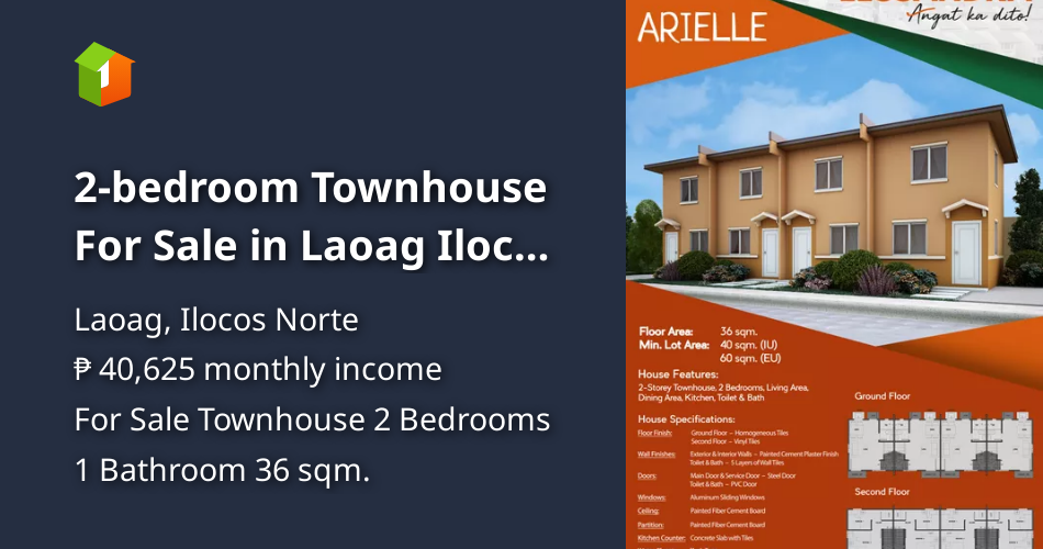 2bedroom Townhouse For Sale in Laoag Ilocos Norte [House and Lot 🏘️