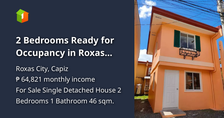 2 Bedrooms Ready for Occupancy in Roxas Capiz [House and Lot 🏘️