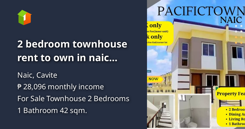 2 bedroom townhouse rent to own in naic cavite [House and Lot 🏘️