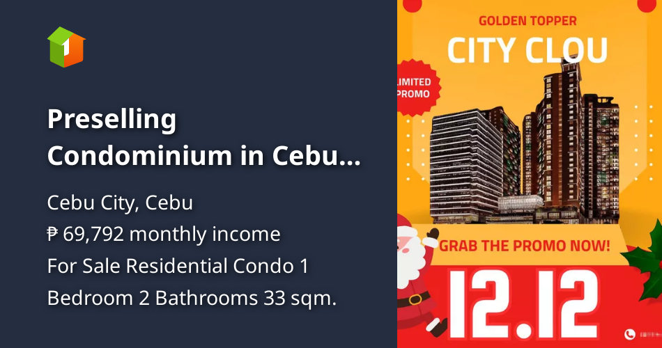Preselling Condominium in Cebu City [Condo 🏙️] (December 2023) in Cebu