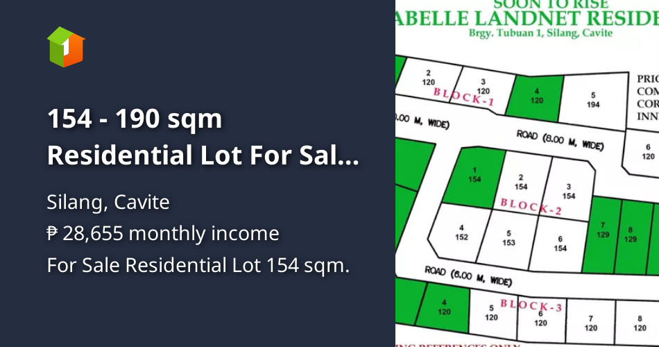 154 190 sqm Residential Lot For Sale in Silang Cavite [Lot 🚜] (August