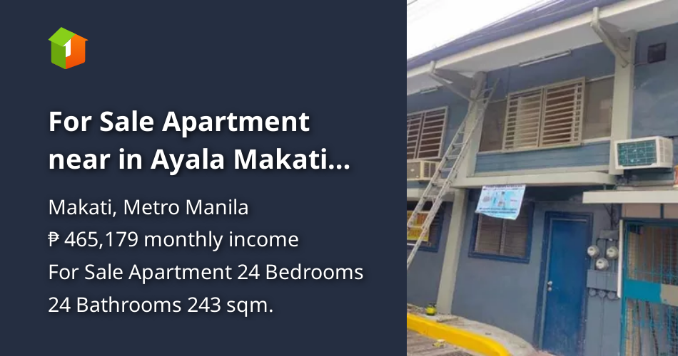 For Sale Apartment near in Ayala Makati Circuit [Condo 🏙️] (May 2024